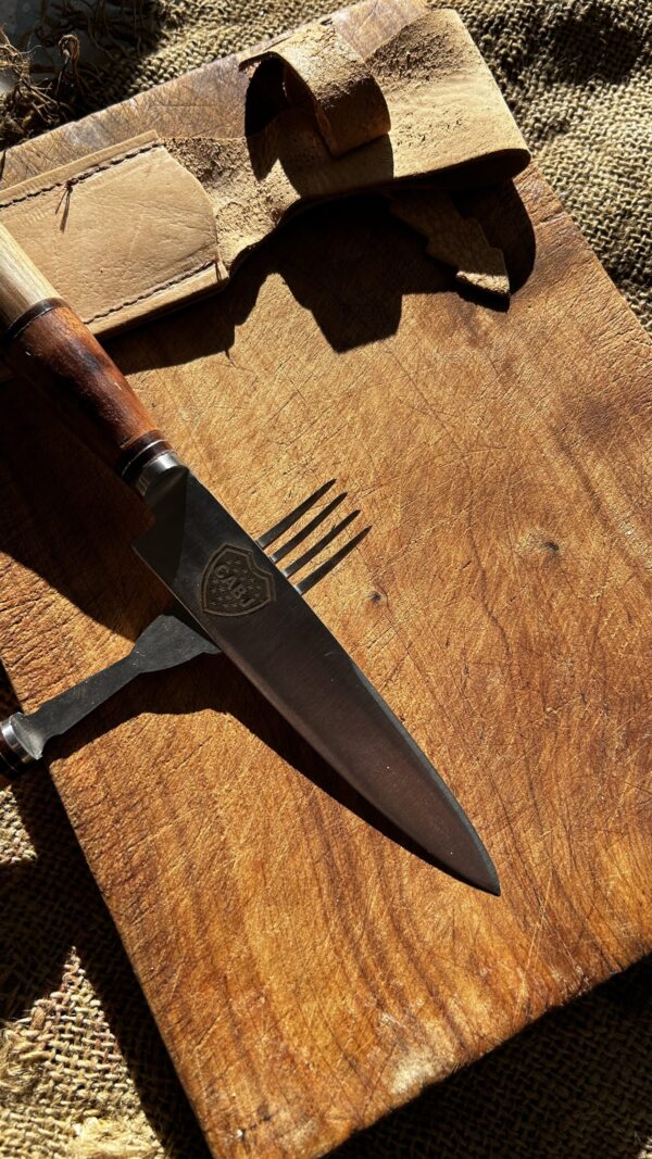 juego de cuchillo y tenedor fan boca juniors