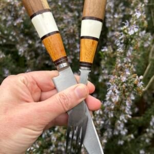 Cuchillo y tenedor personalizable