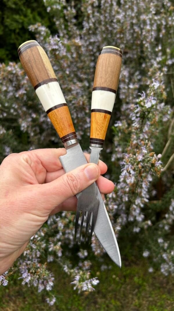 Cuchillo y tenedor personalizable